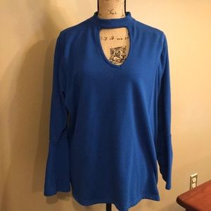 Lane Bryant royal blue top